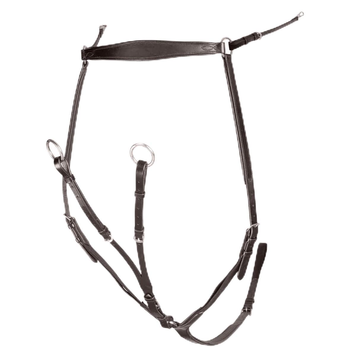 Velociti - Pechopetral para Caballos Diseño Ergonómico de Cuero Rapida