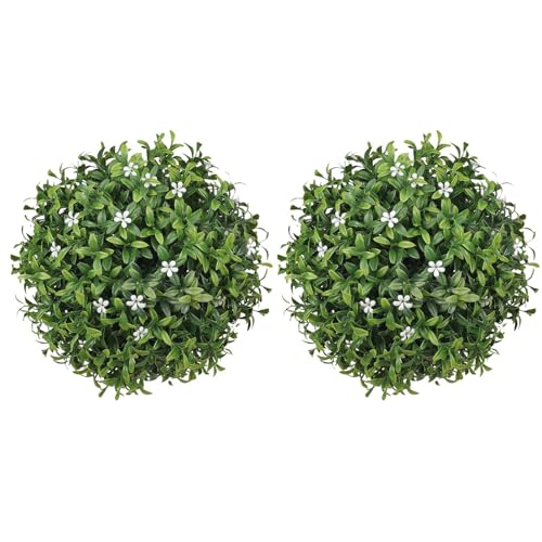 Baule Topiary Caja De Boxeo Falso - Bola Decorativa De Madera De Boxeo, Verdor Artificial Portátil UV | Ornamento De Decorativa, De Gourmandia para Balcón De Ma