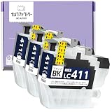 LC411BK 対応 互換インク ブラック 3本セット ブラザー用【HDカラー/残量表示対応】LC411 対応機種: DCP-J526N / J914N / J915N / J926N-W / J926N-B / J1800N MFC-J739DN / MFC-J904N / MFC-J739DWN / MFC-J939DN / MFC-J939DWN インクファクトリー