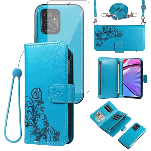 Protection Moto G Power 5G 2023 Asuwish étui portefeuille détachable