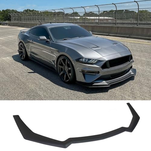 AUTRAGO Front Bumper Lip Compatible with 2018-2023 Mustang (Matt Black)