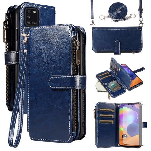 Coque portefeuille Samsung A31 pour protéger l'écran des chutes et ranger ses cartes