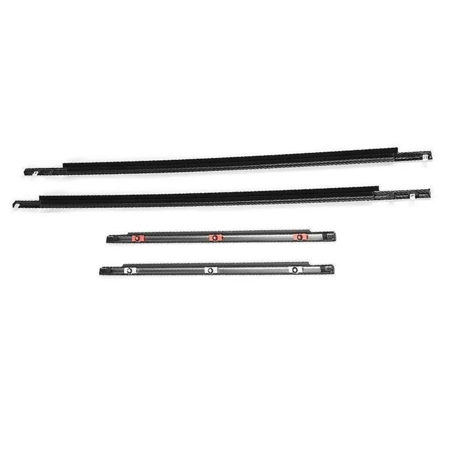 4Pcs Window Weatherstrip for Toyota FJ for Cruiser 2007-2014 Front & Rear Side Door Outer Glass Moulding Trim Seal Rubber