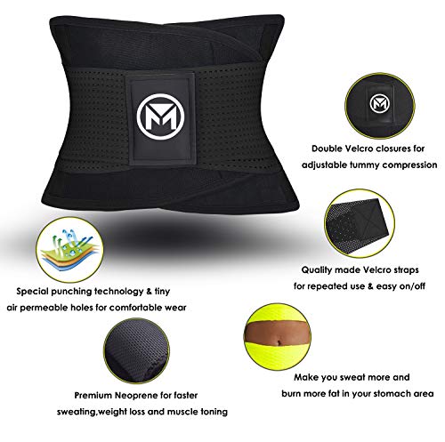 Moolida Waist Trainer Belt For Women Sauna Sweat Neoprene Waist Trimmer Workout Fitness Back Support Belts  thumb #5