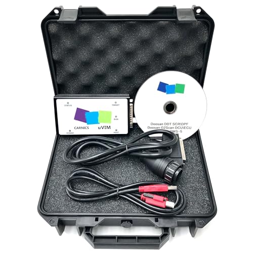 Diagnostic Tool for DOOSAN uVIM Excavator Forklift Engine Fault Detection OBD Interface DDT CARNICS SCR+DPF+G2 ECU+G2 DCU+G2 Scanner 2025 2023 Software (Adapter with 2025 Software)