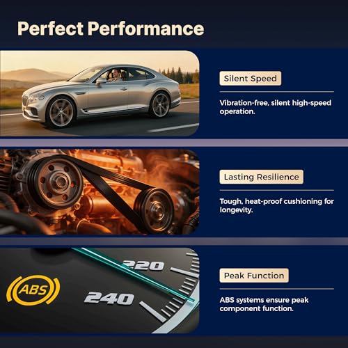 Image of Serpentine Drive Belt Compatible with Chevy Silverado Tahoe Suburban
