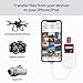 Plusysee SD Card Reader for iPhone iPad, Micro SD TF Memory Card Reader Adapter, Trail Game Camera Viewer, No App Required Plug and Play