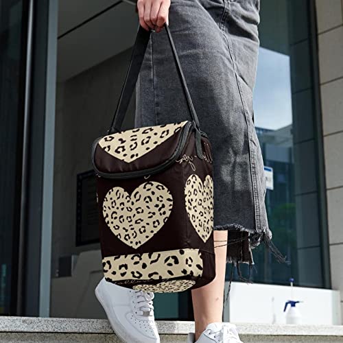 Bolsa de almuerzo con diseño de leopardo reutilizable e infantil 6
