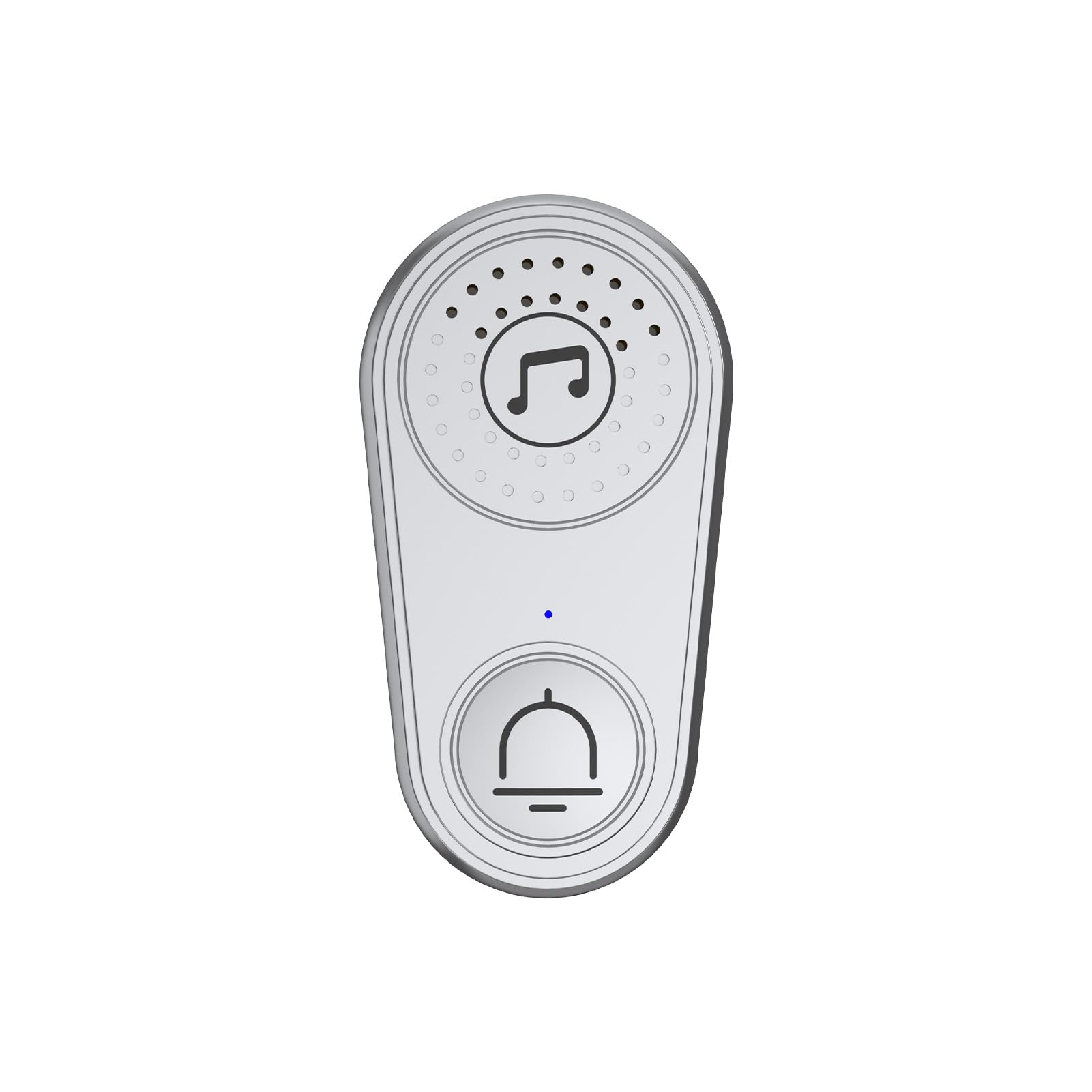 2-Kanal-Rufmaschine Caregiver Pager Call Button Elderly Wireless Call Button Einstellbare Lautstärke Mehrere Musikoptionen für Home Office