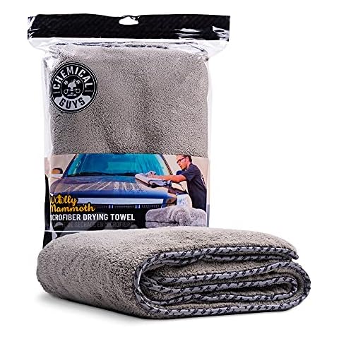 Chemical Guys MIC1995 36" x 25" Grey Microfibre Wool Dryer Towel Cover