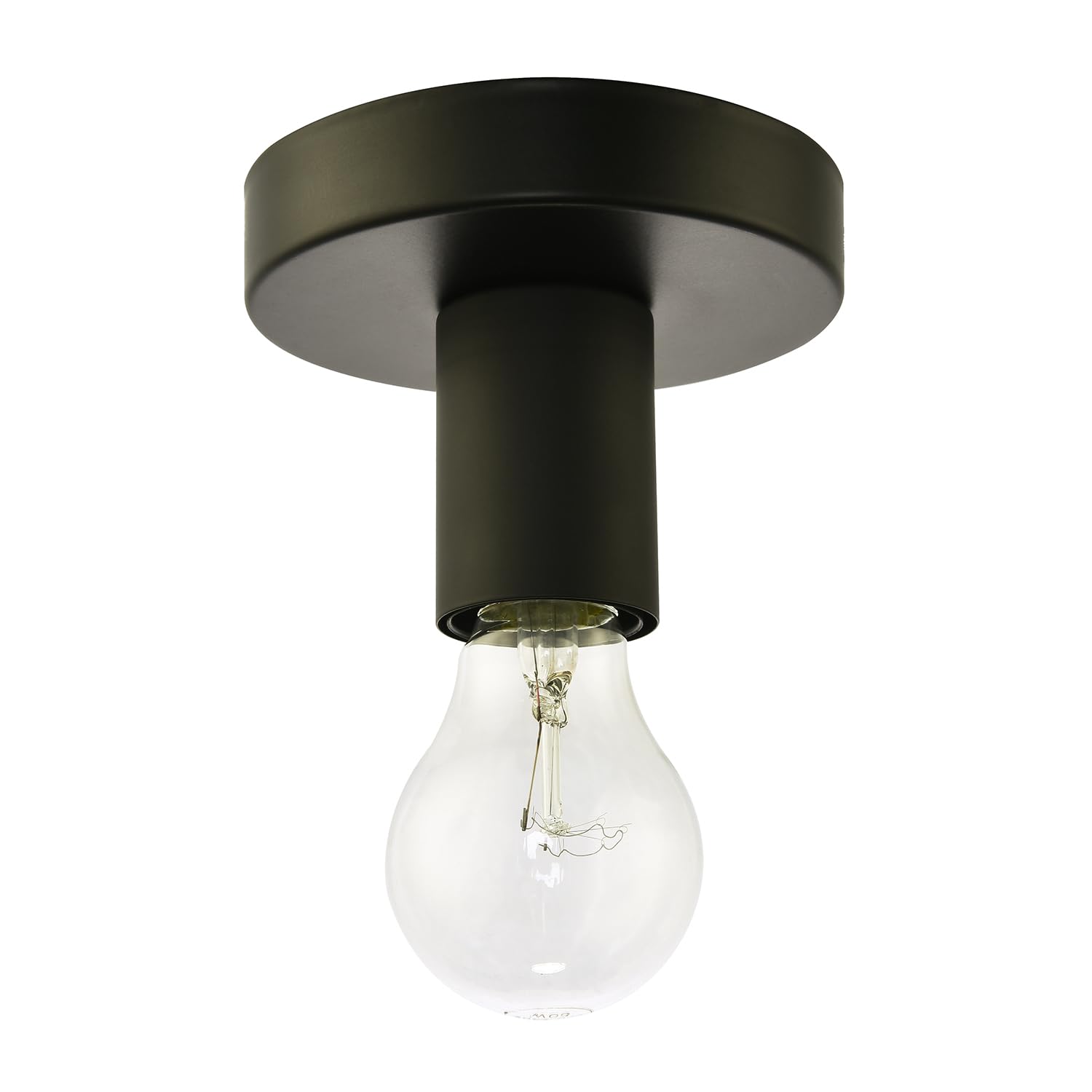 Happy Homewares Matte Black Ceiling Or Wall Light Fitting For Industrial Style Light Bulbs from B&Q