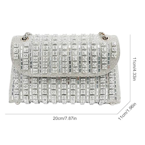 Pochette portable avec strass pour briller au Nouvel An et à Noël