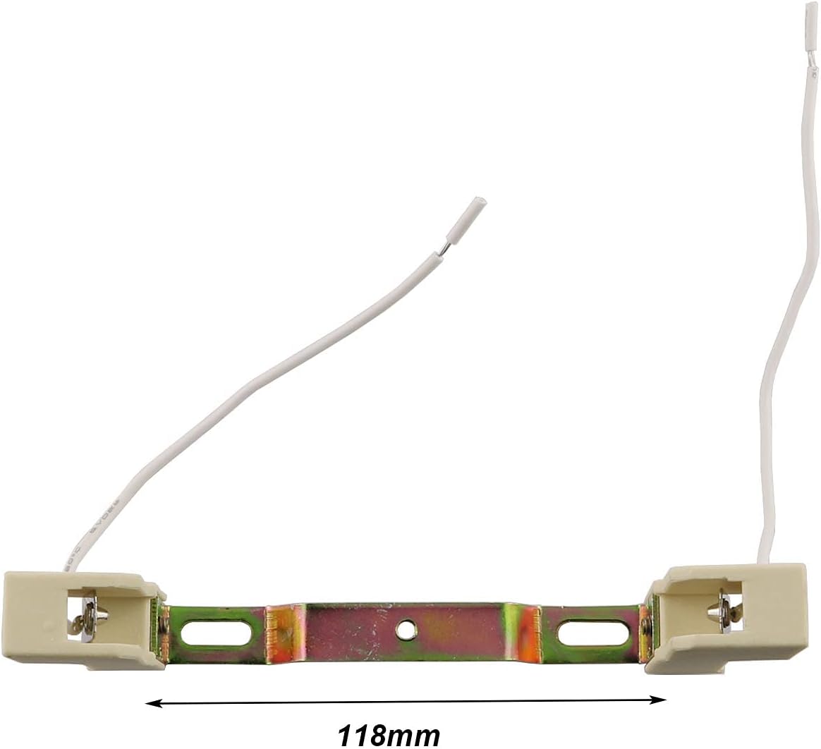 E-outstanding 2PCS R7S Ceramics Lamp Base Socket Lamp Holder Conveter Connector For T3 Halogen Light Bulb, 118mm