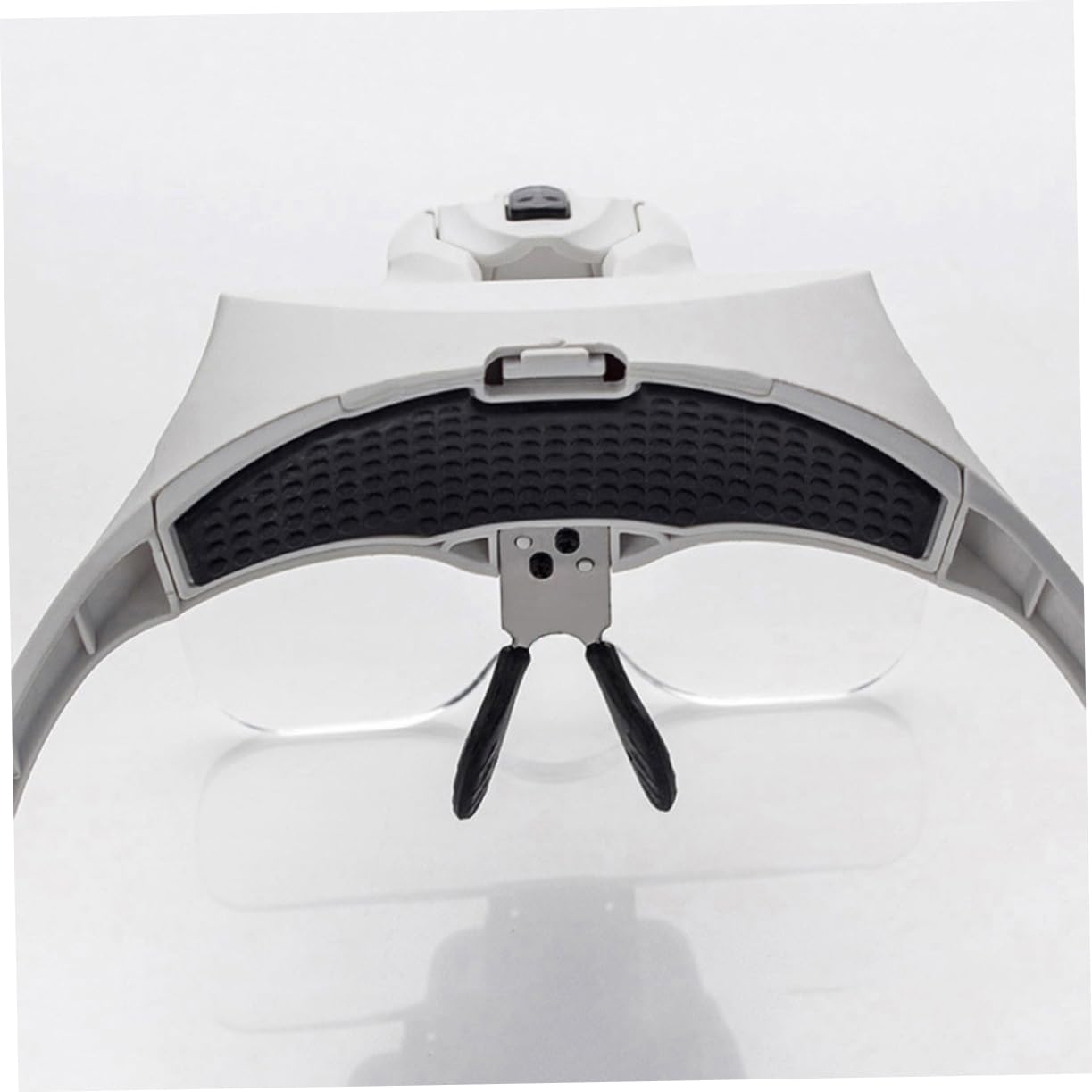 WRITWAA Interchangeable Lens Headband Magnifier with LED Light for Watch Repair and Jewelry Inspection Loupe Glasses Includes to Lenses for Low Light Conditions