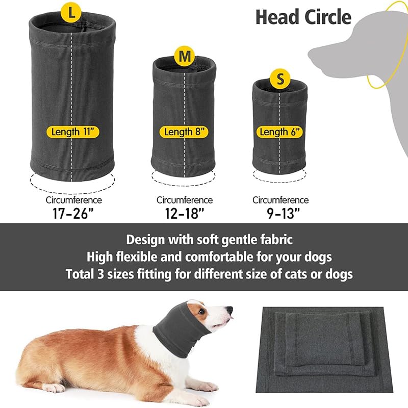 Image of Cat Ear Wrap Noise Protection - Anxiety & Stress Relief Grooming Headband - Ear Wrap for Pets Purple S