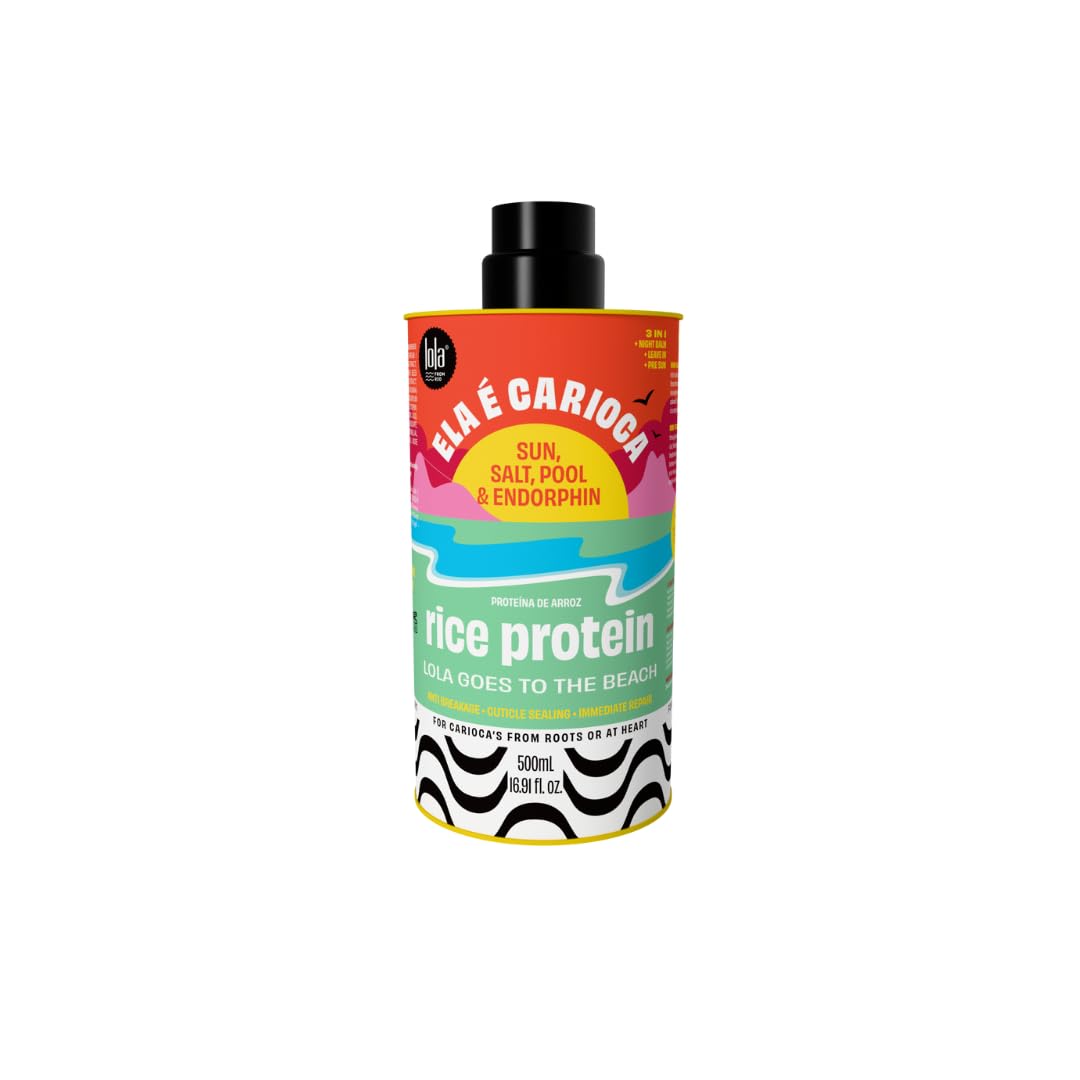 From Rio - Ela E Carioca - Leave-in Protein For All Hair Types, Instantly Detangles, Restores Manageability, Nourishes, Protection from UV Rays, Hard Waters, and Post Exercise Sweat 17.64 Fl Oz