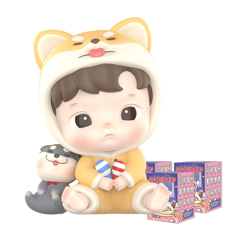 POP MART Hacipupu Growth Diary Series 3Boxes 2.5 inches Articulated Character Premium Design gifts for women Fan-Favorite blind box Collectible Toy Art Toy Action Figure