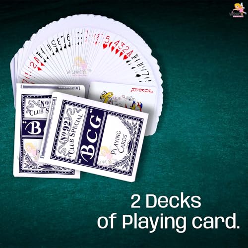 Image of WISHKEY Black Casino Style Poker Set, 300 Pcs Ceramic Printed Denomination Chips with Lockable Aluminum Finish Case 2 Decks of Cards 5 Dice 1 Dealer Button 2 Keys Classic Multiplayer Game, 14+ Years