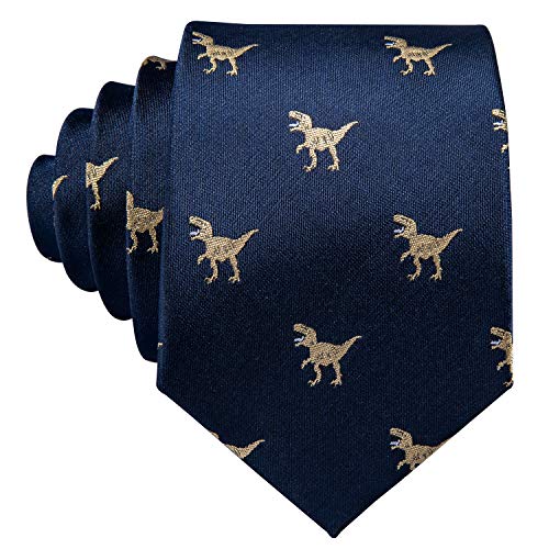 Image of Barry.Wang Men Tie Set Paisley Silk Necktie Pocket Square Cufflinks Formal Wedding Business Party