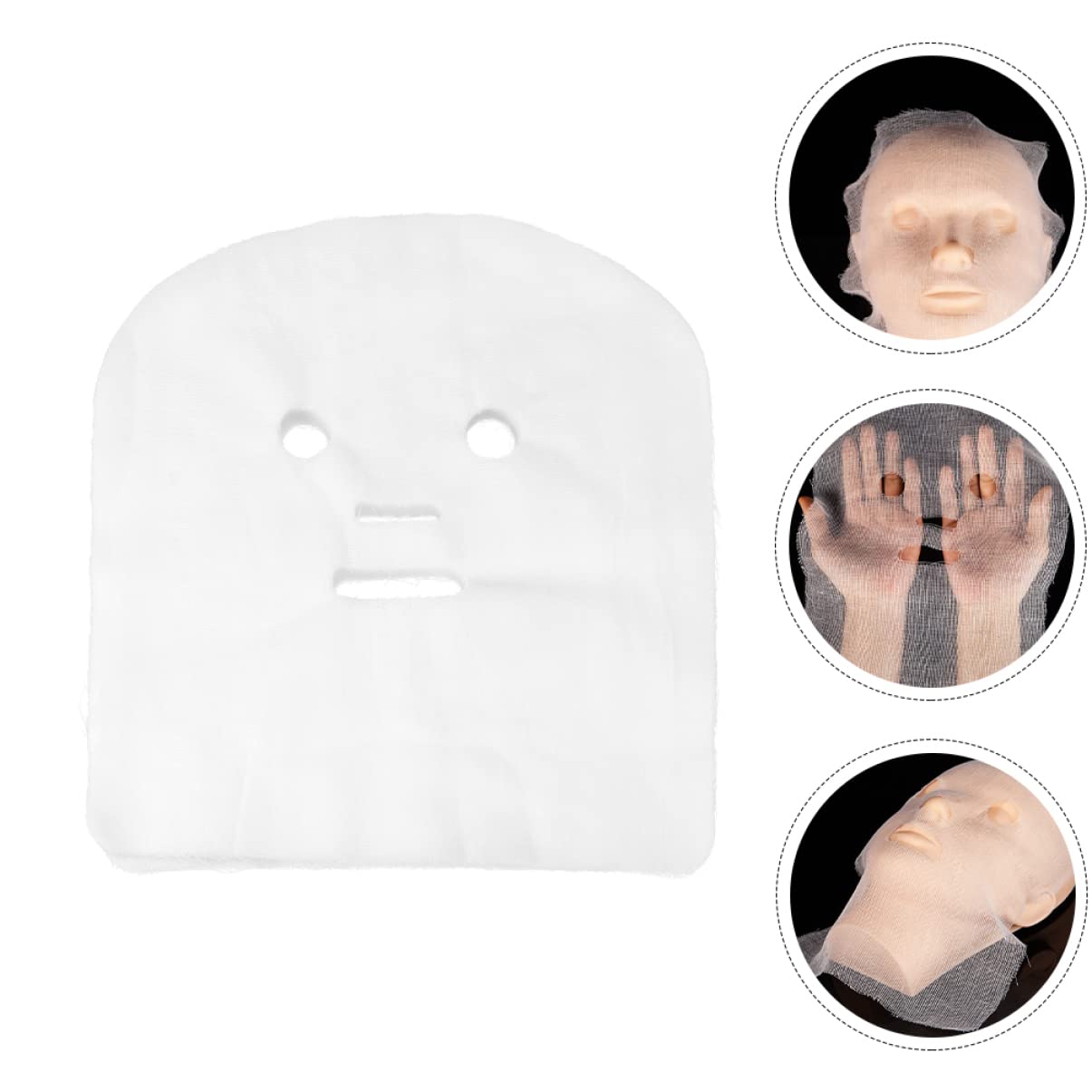 FRCOLOR 400stücke Gesichtsmaske Vlies Maskenblätter Für Gesichtsbehandlungen Vorgefertigte Gesichtsmaske Hautfreundlichem Material Für Feuchtigkeitsformeln Und Hautpflege