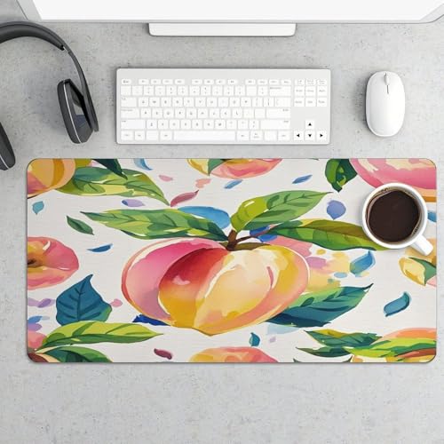 Colorful Peach Watercolor Pad Mouse Grande Antideslizante miniatura 5