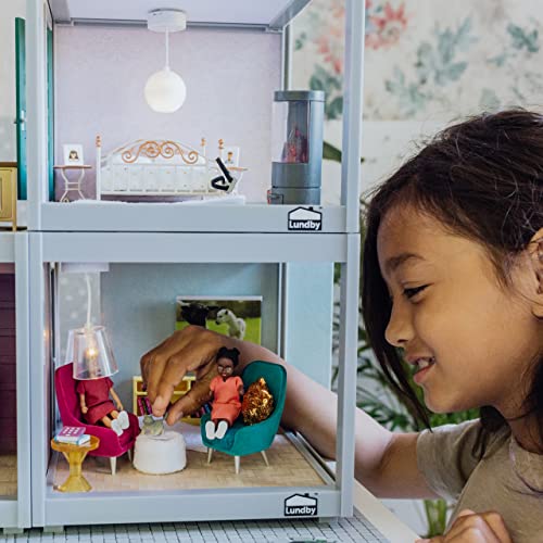 Lundby Puppenhaus Puppen für Familie - Puppenfamilie Nikki - Biegepuppen - Zubehör - Figuren - Maßstab 1:18 – Bild 6