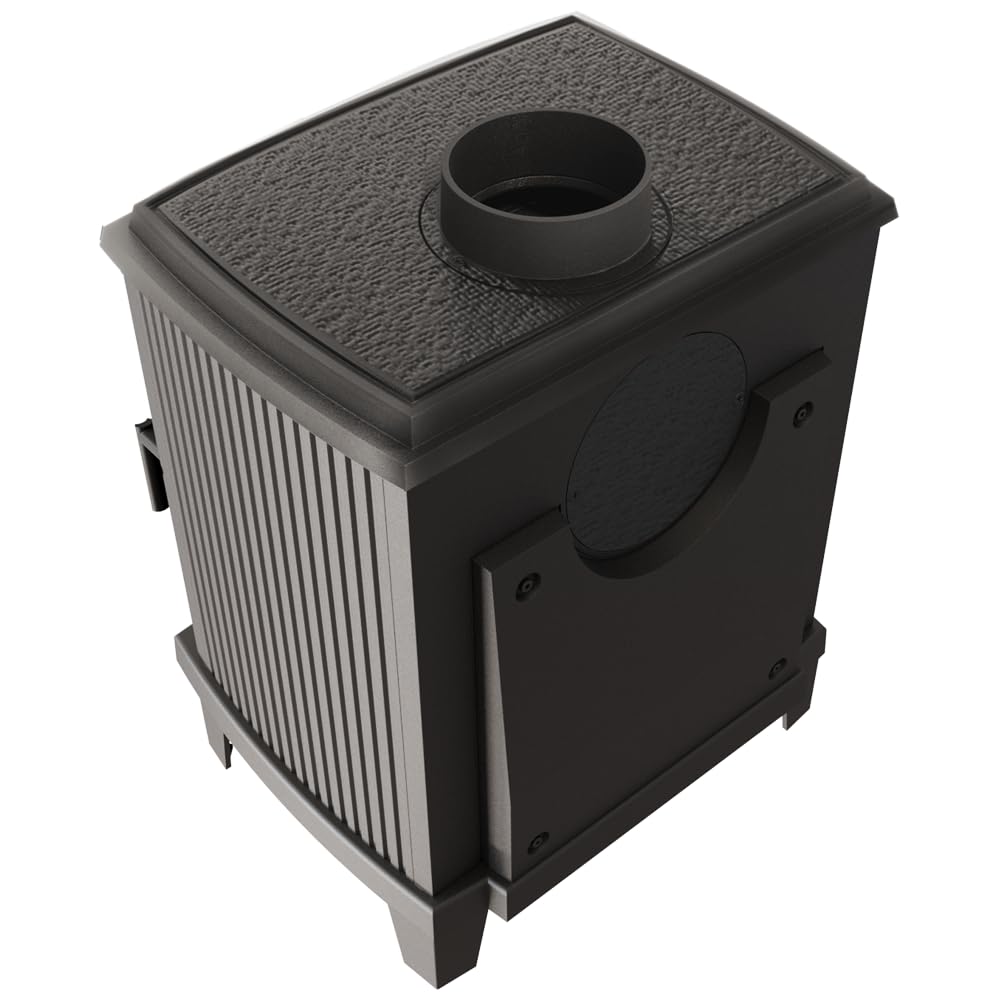KRATKI Stufa a legna in ghisa KOZA K11 6 kW Ø150 A Ecodesign 150fi Stufa a | Ghisa nero, efficienza 76,9%, classe A. Ecodesign, BImSchV 2, Flamme Verte 7, Kratki PRO; per recupero calore.; Moderna Eco