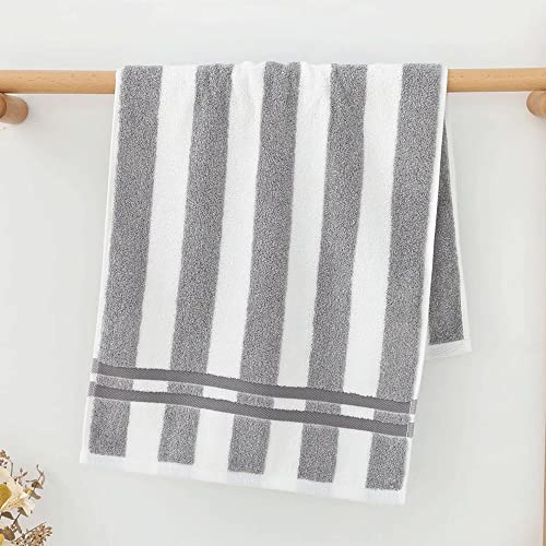 Serviettes de bain stripe en coton de qualité supérieure pour un séchage rapide au quotidien