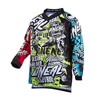 O'NEAL | Motocross-Shirt langarm | Kinder | MX MTB Mountainbike | Leichtes Material, ergonomischer Slim Fit Schnitt für perfekte Passform | Element Youth Jersey Wild V.22 | Multi | L