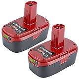 Lasica 19.2-Volt Battery 5000mAh Replacement for 19.2V Craftsman XCP C3 Lithium Battery 130211004 11375 11045 130279005 Cordless Power Tools (5000mAh 2 Pack)