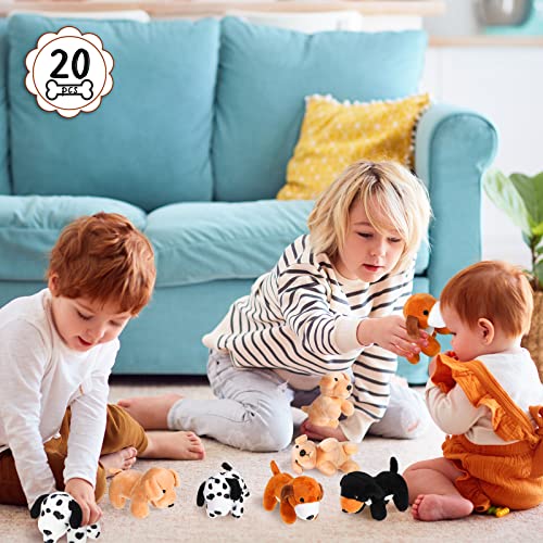 Sosation 20 Pcs Mini Plush Stuffed Puppy Bulk Back to School Gift Dog Party Favor Gift Toy Soft Plush Dog for Goodie Bag Fillers Kids Baby Show Birthday Carnival Prize Party(Vivid Color,Spot Style) Sosation 20 Pcs Mini Plush Stuffed Puppy Bulk Back to School Gift Dog Party Favor Gift Toy Soft Plush Dog for Goodie Bag Fillers Kids Baby Show Birthday Carnival Prize Party(Vivid Color,Spot Style)