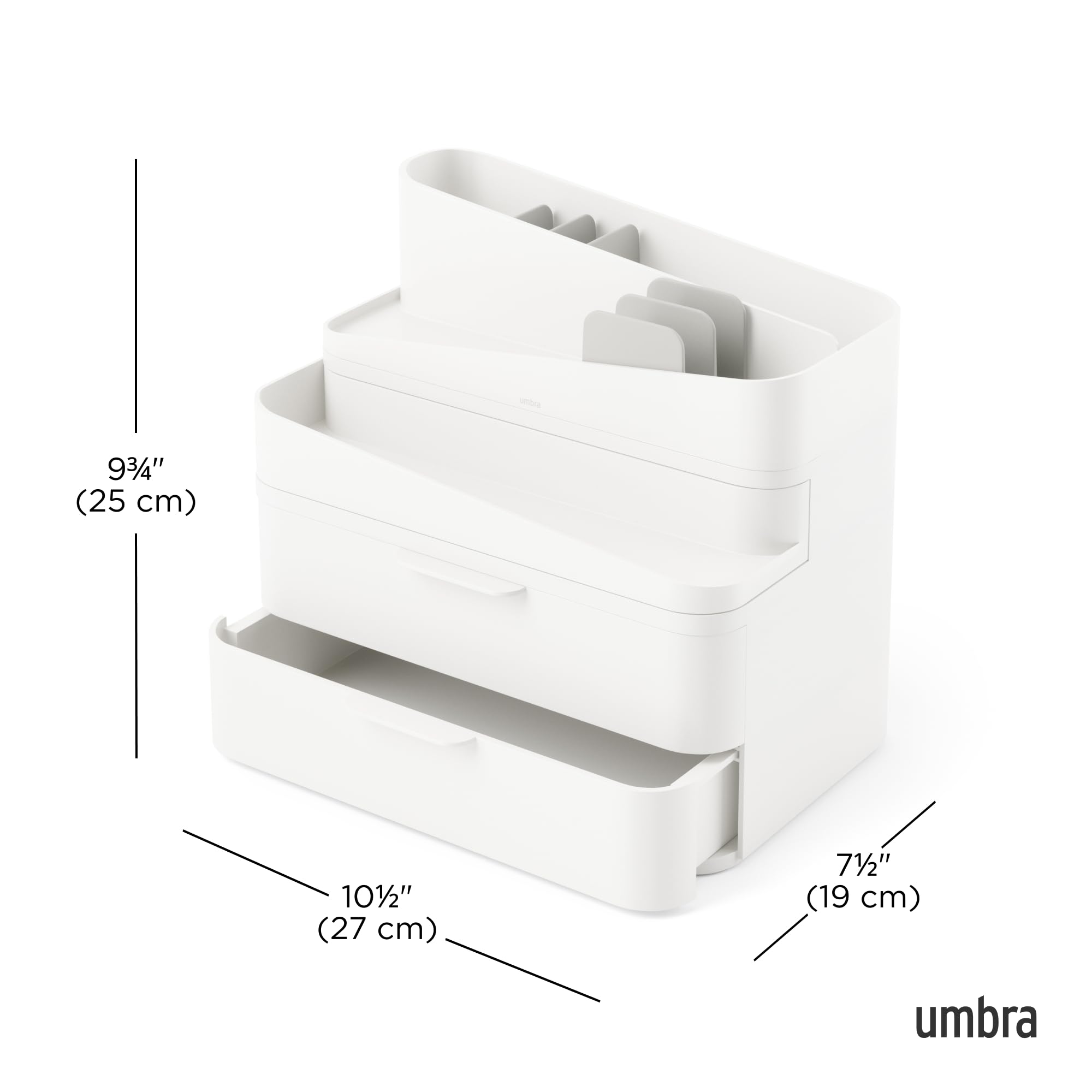 Umbra Glam duży organizer, biały/szary