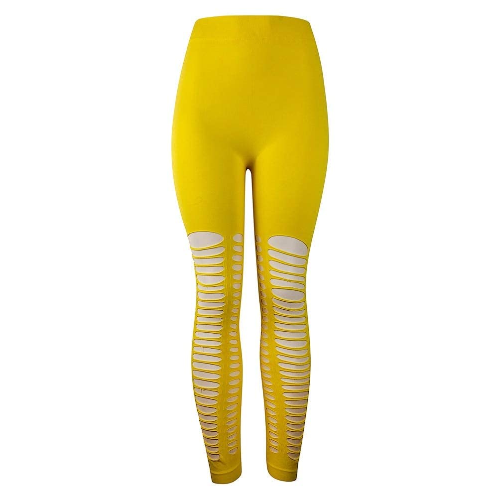Roupas Fitness Feminina Academia Push Up Openwork Yoga Pants maigrir rapidement : White, S-image-44