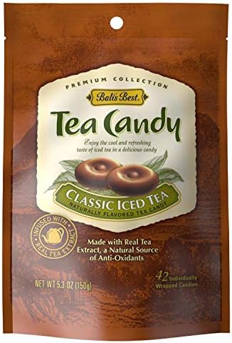 Bali's Best Classic Iced Tea Candy, 5.3-Ounce Bags (Pack of 12)