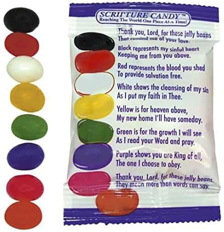 Scripture Candy Jelly Bean Prayer,50 Count(Pack of 1)