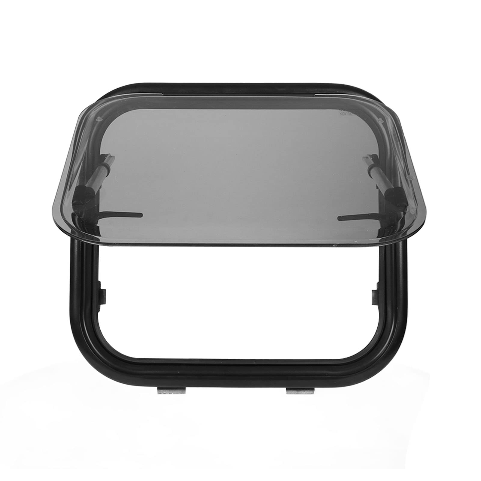 Fenêtre Coulissante pour Camping-Car, Fenêtre d'aération Double Couche en Acrylique 530 X 480 Mm avec Filet Anti-Insectes, Rideau d'intimité, Résistant aux UV, Isolation Thermique et