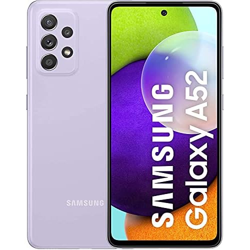 Samsung Galaxy A52 Smartphone ohne Vertrag 6.5 Zoll Infinity-O FHD+ Display, 128 GB Speicher, 4.500 mAh Akku und Super-Schnellladefunktion, violet, 30 Monate Herstellergarantie [Exklusiv bei Amazon]