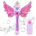 Ulikey Maquina Burbujas para Niños, Portátil Máquina de Burbujas Varita Hadas con Música y Luz, Soplador de Pompas Jabon Bubble Maker para Niños y Adultos para Fiestas, Cumpleaños, Bodas (Colour 1)