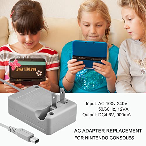Image of Toxaoii 3DS Charger, 3DS XL Power AC Adapter Compatible with Nintendo 3DS, 3DS XL, 2DS, 2DS XL, DSi, DSi XL, Home Travel Charger Wall Plug Power Adapter (100-240v)