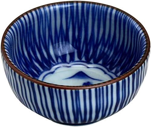 Glass: Tokusa Sansui Sakazuki / Arita Ware Japanese Sake Cup Porcelain / Size (cm) Φ6.5 x 3.2 / No: 114048
