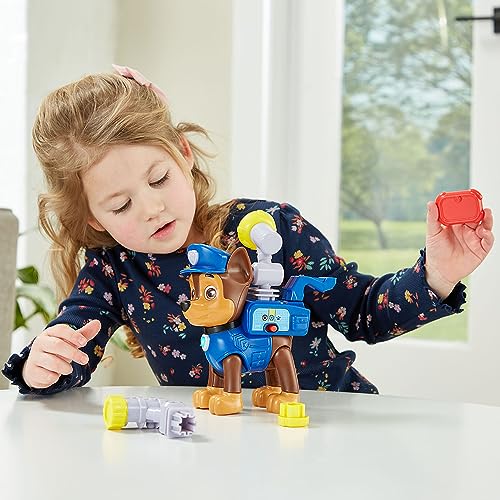 VTech - Pat' Patrouille, Chase Interactif Mission Sécurité, Figurine 16 cm avec 4 Accessoires, Chien Interactif, Jouet Paw Patrol, Cadeau Enfant de 3 Ans à 7 Ans - Contenu en Français