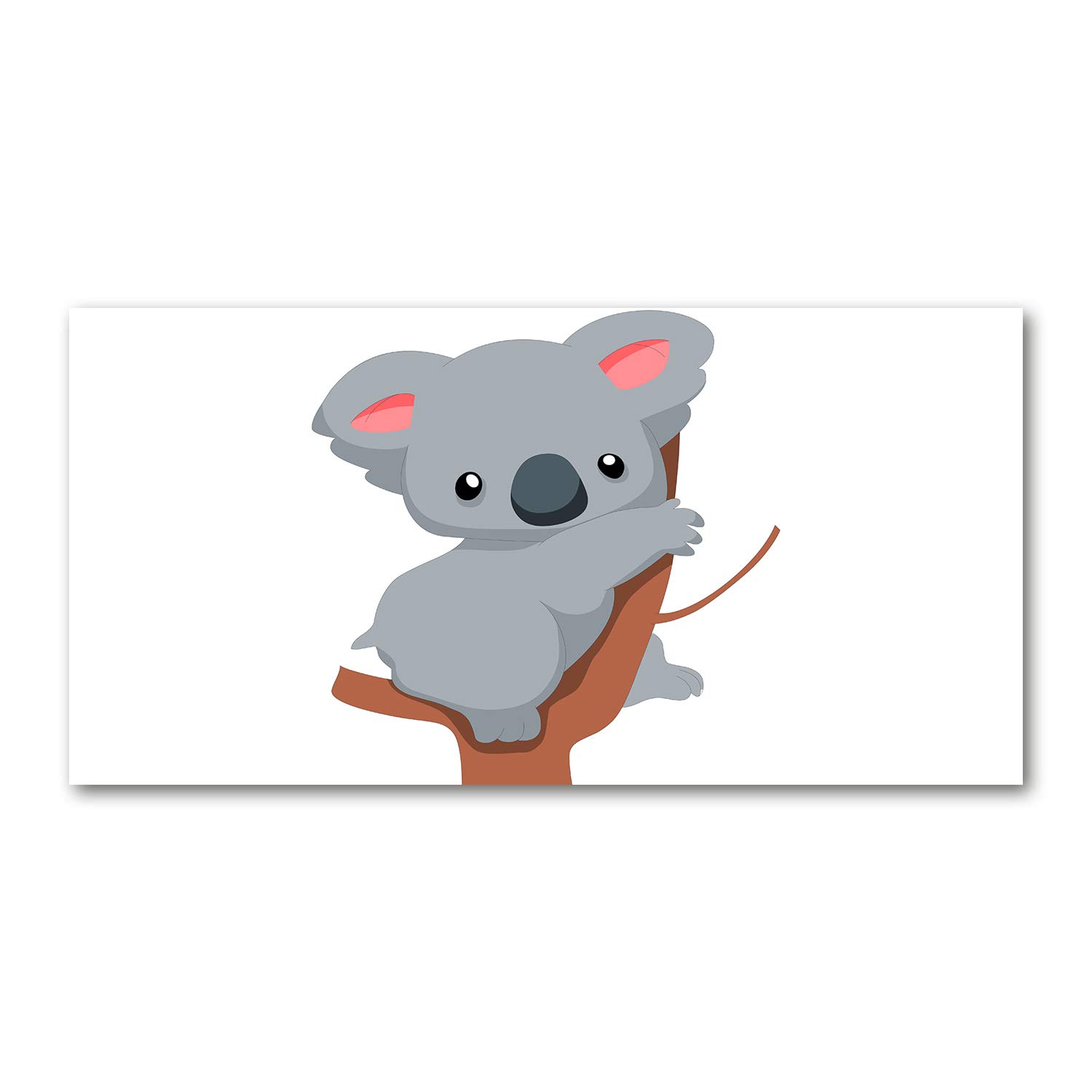 Tableau plexiglas koala gris 120x60cm nettoyage facile pour cuisine