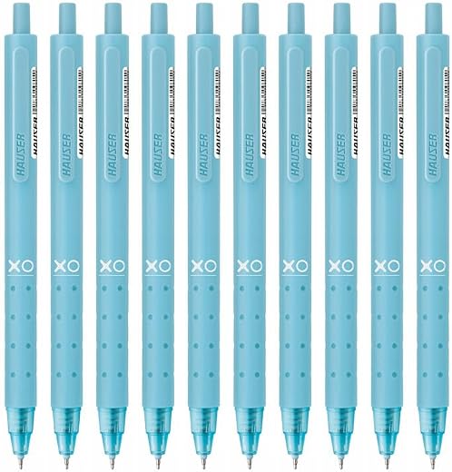 Hauser XO Click Retractable Gel Pen | Needle Spring Tip for Super Soft & Smooth Writing Experience | Grooved Grip for Comf... Price in India