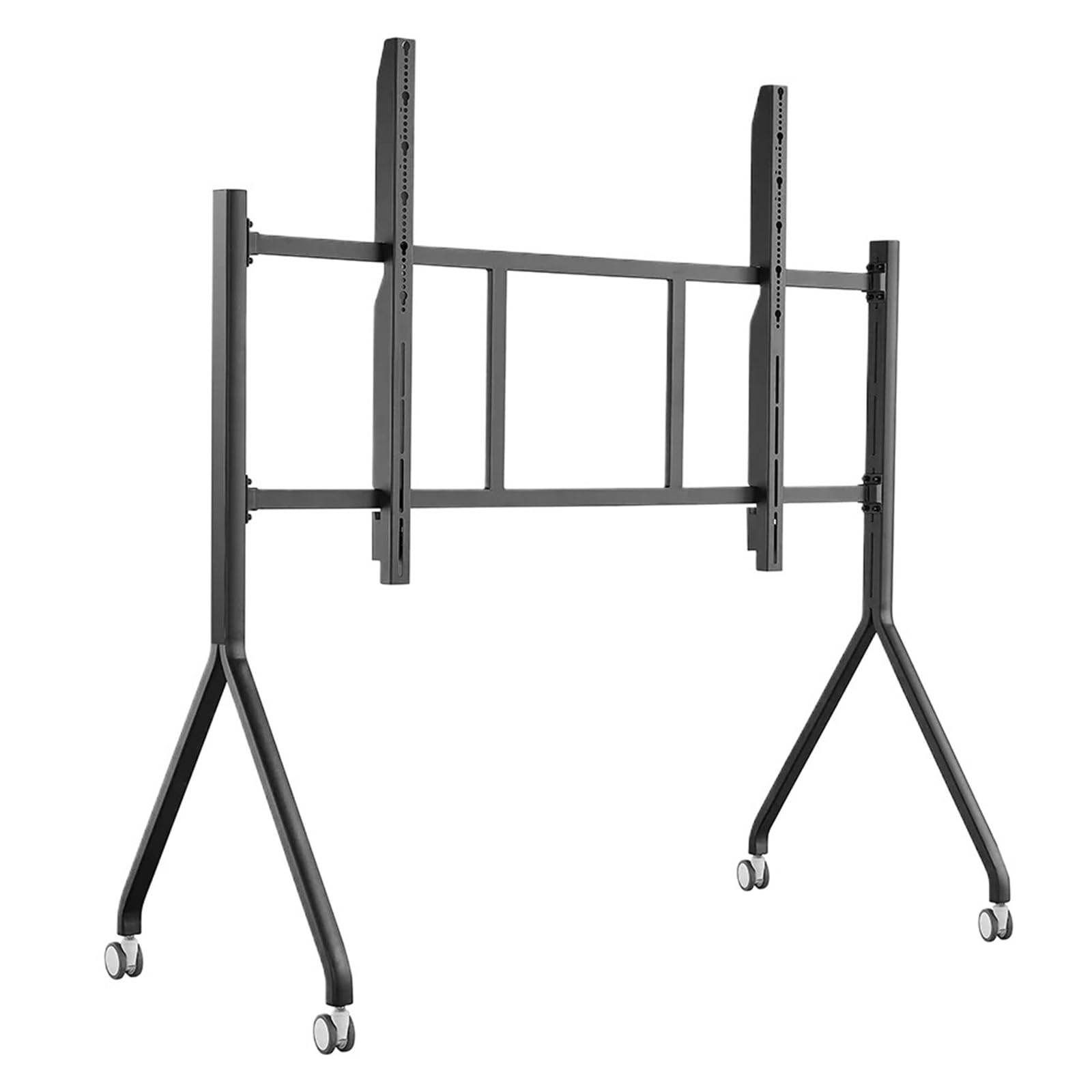 Support TV mobile pour déplacer facilement votre grand écran de 42 à 86 pouces en acier