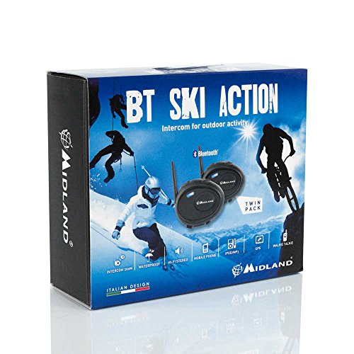 Midland BT Sci Action Twin Auricolare Bluetooth, Nero