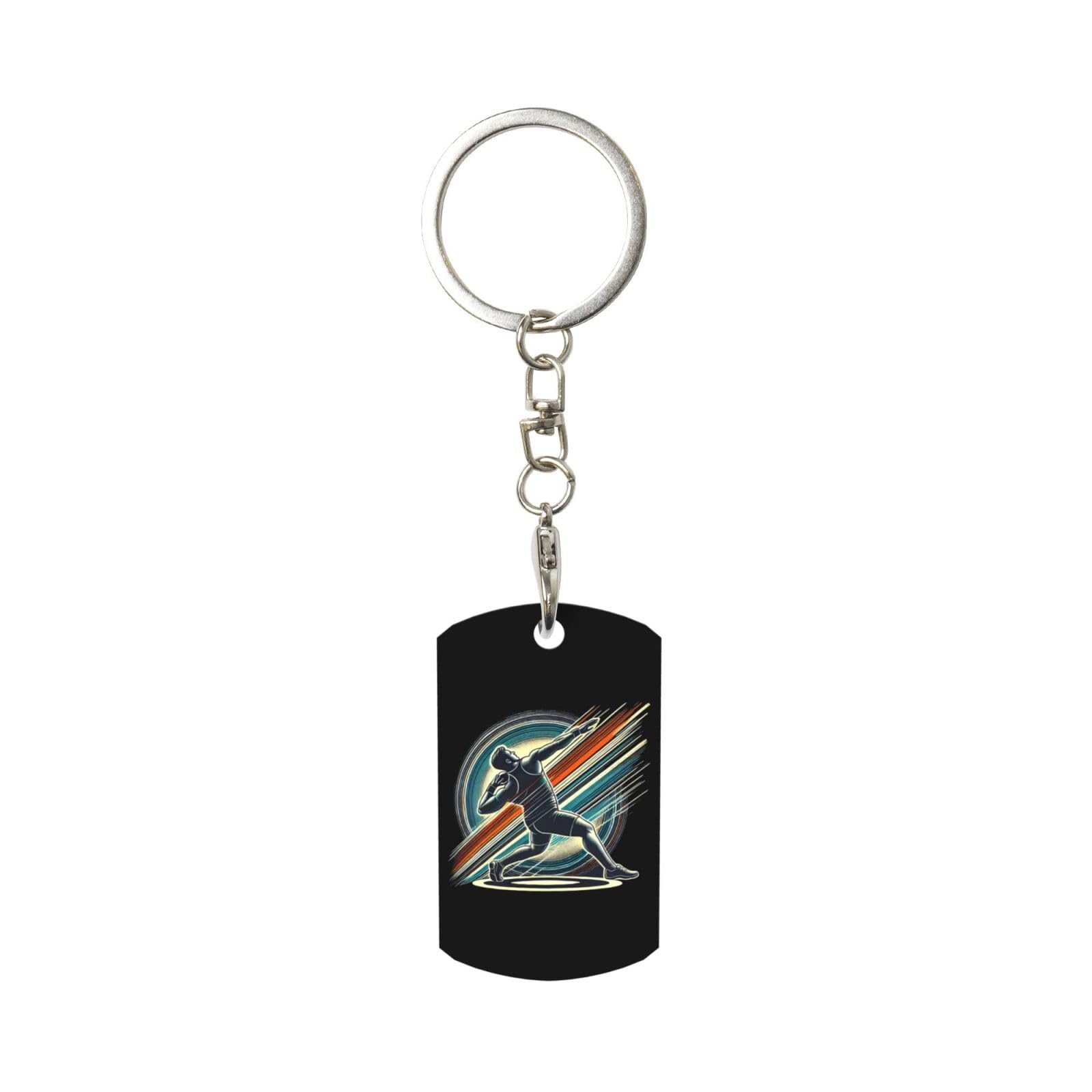 Smazdfxx Unisex As Pic Shot Put Keychain With Keyring Clips Car