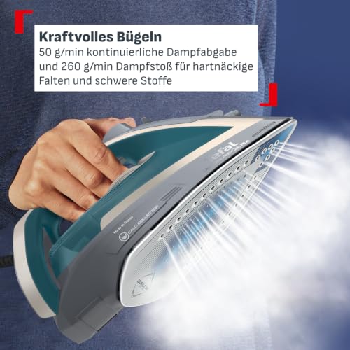 Tefal Dampfbügeleisen Ultragliss Plus, 2800 W, abnehmbarer Kalk-Kollektor, kratzfeste Bügelsohle, 50 g/Min. Dampfabgabe… – Ansicht 4