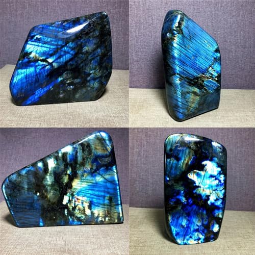 Labradorite bloc poli de qualité premium avec reflets bleus intenses - 6