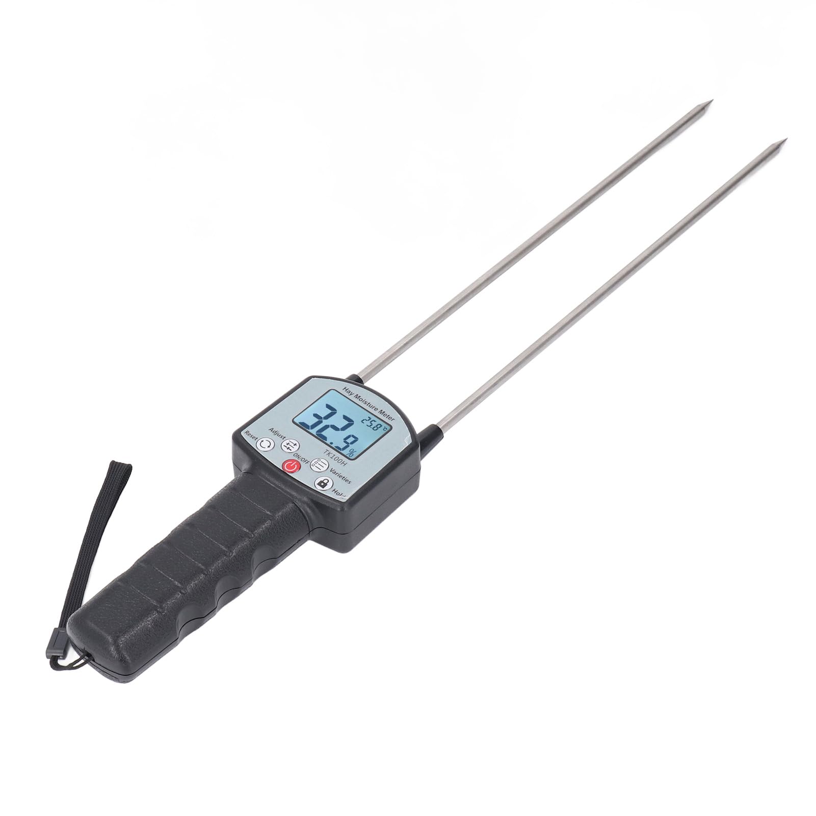 Yinhing Misuratore di umidità Portatile Tester Digitale Ad Alta Precisione con Sonda per Agricoltori e Allevatori Design Leggero e Intuitivo