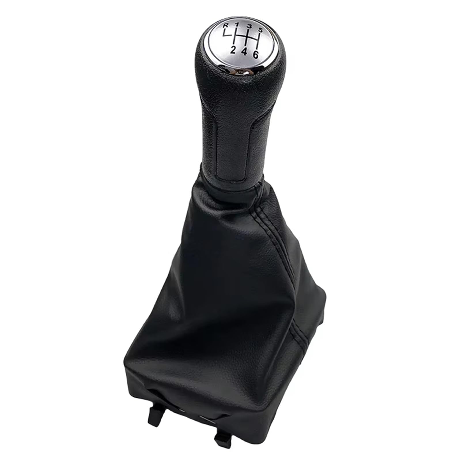 PDURMBUAB Gear Shift Knob Manual Leather Gear Shift Knob & Boot Kit for 9N 9N2 2002-2010 5/6 Speed Manual Transmission